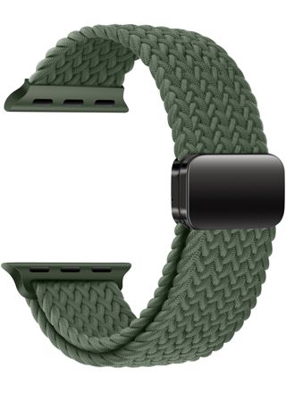 Tiera Apple Watch armband i flätad textil oliv