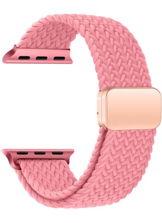 Tiera Apple Watch flätat textilarmband rosa