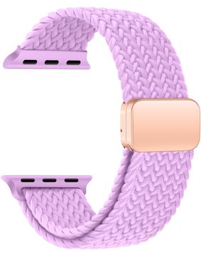 Tiera Apple Watch armband i flätad textil, lila