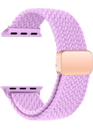 Tiera Apple Watch armband i flätad textil, lila