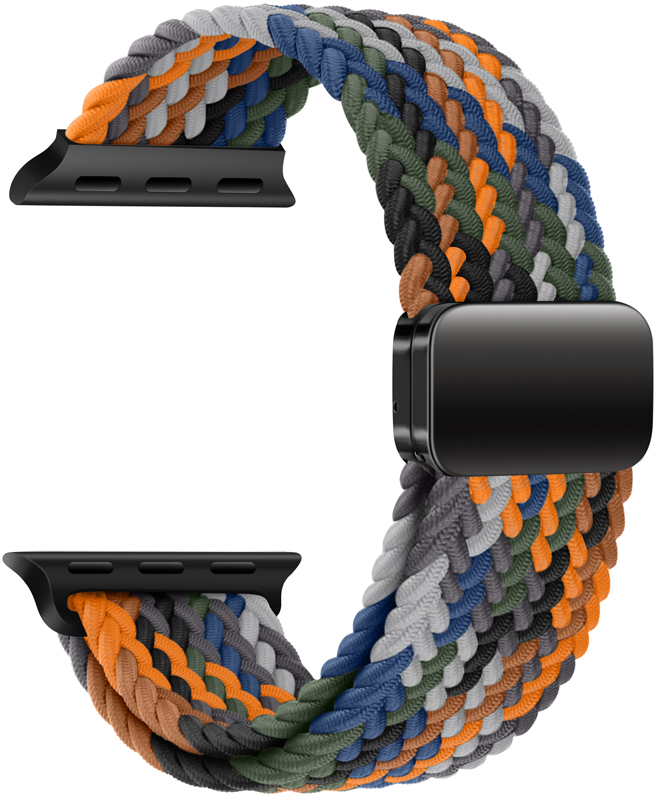Tiera Apple Watch armband i flätad textil, flerfärgad