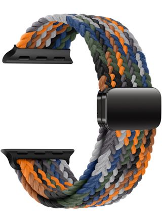 Tiera Apple Watch armband i flätad textil, flerfärgad
