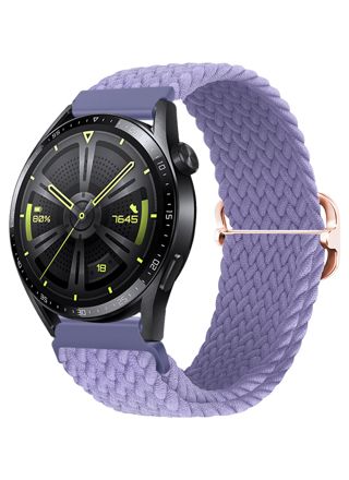 Tiera flätat textilarmband lila