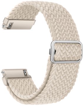Tiera flätat textilarmband vitt