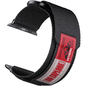 Tiera Apple Watch tygrem med kardborreband Svart main product photo