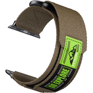 Tiera Apple Watch tygrem med kardborreband grön main product photo