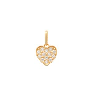Lykka Hearts hjärthänge med zirkonia guld main product photo