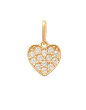 Lykken Hearts hjärthänge med zirkonia guld