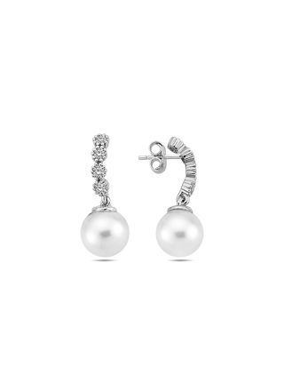 Lykka Pearls silverpärlörhängen