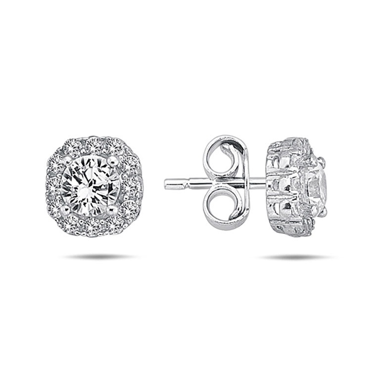 Lykka Casuals silverörhängen med zirkonia