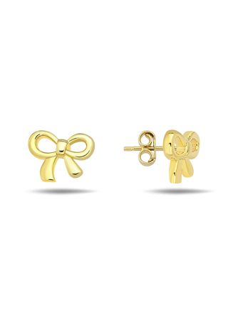 Lykka Symbols guldpläterade rosettörhängen i silver