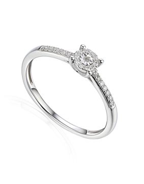 Lykka Elegance flerstens diamantring 0,09ct