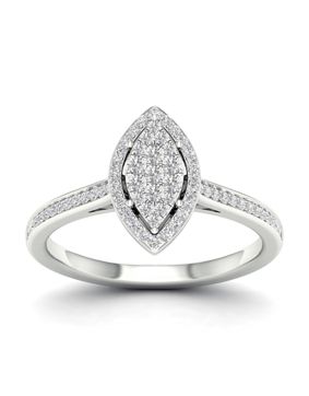 Lykka Elegance diamantring 0.25 ct marquise 0,25 ct
