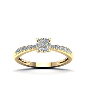 Lykken Elegance guld diamantring 0.20 ct sidostens