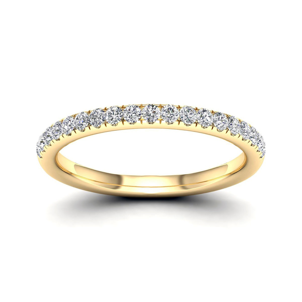 Lykka Elegance halvallians diamantring 0.25ct