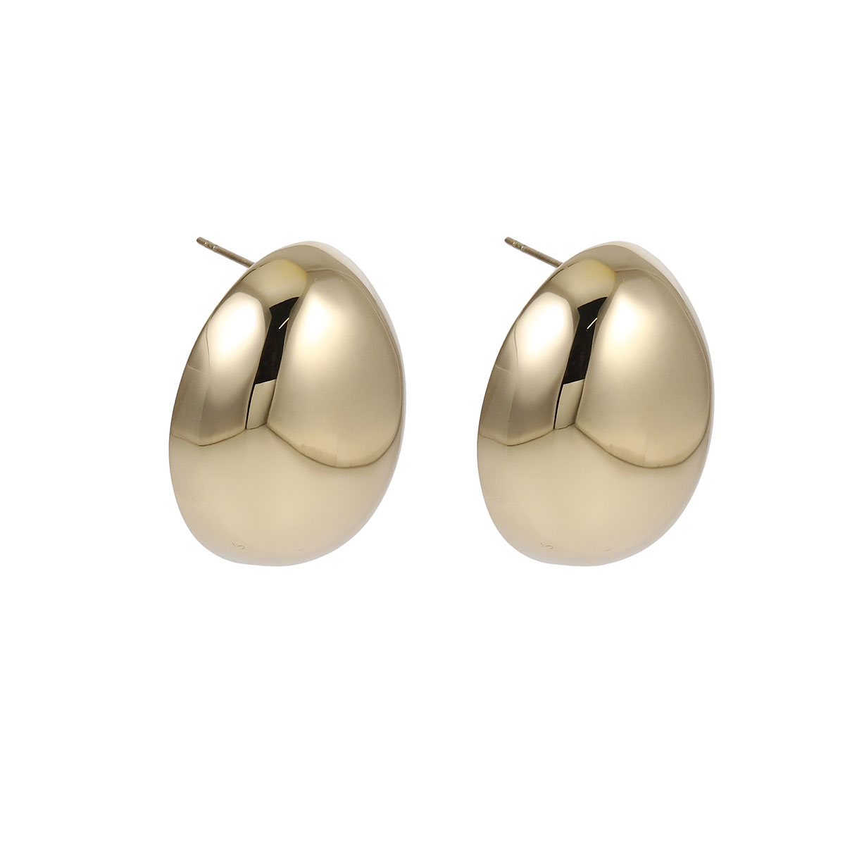 Lykka Trend oval stålörhängen