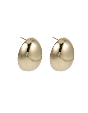 Lykken Trend oval stålörhängen