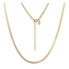 Lykka Strong Herringbone goldplaterad stålhalsband