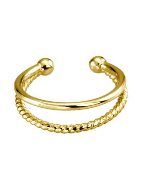 Lykken Trend ear cuff örhängen goldplaterad stål