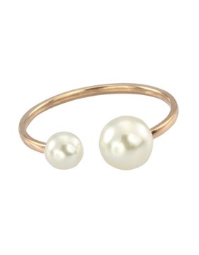 Lykken Trend ear cuff goldplaterad stålörhängen pärla