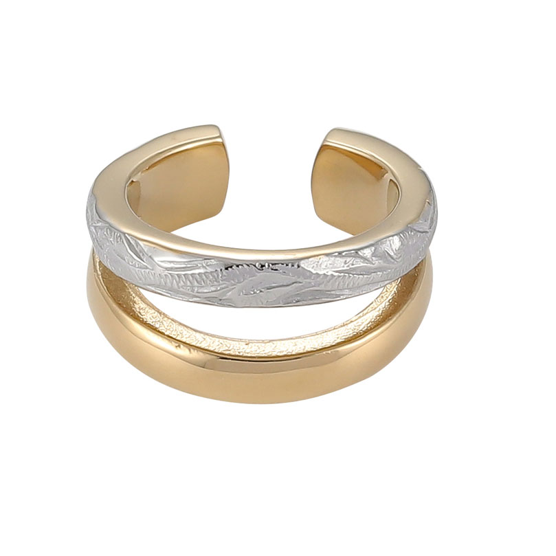 Lykka Strong earcuff tvåfärgad stålörhängen