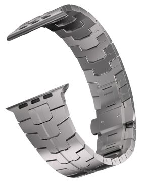 Tiera Apple Watch titanarmband silver