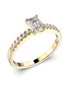 Festive Serena Side diamantring guld 0.62ct