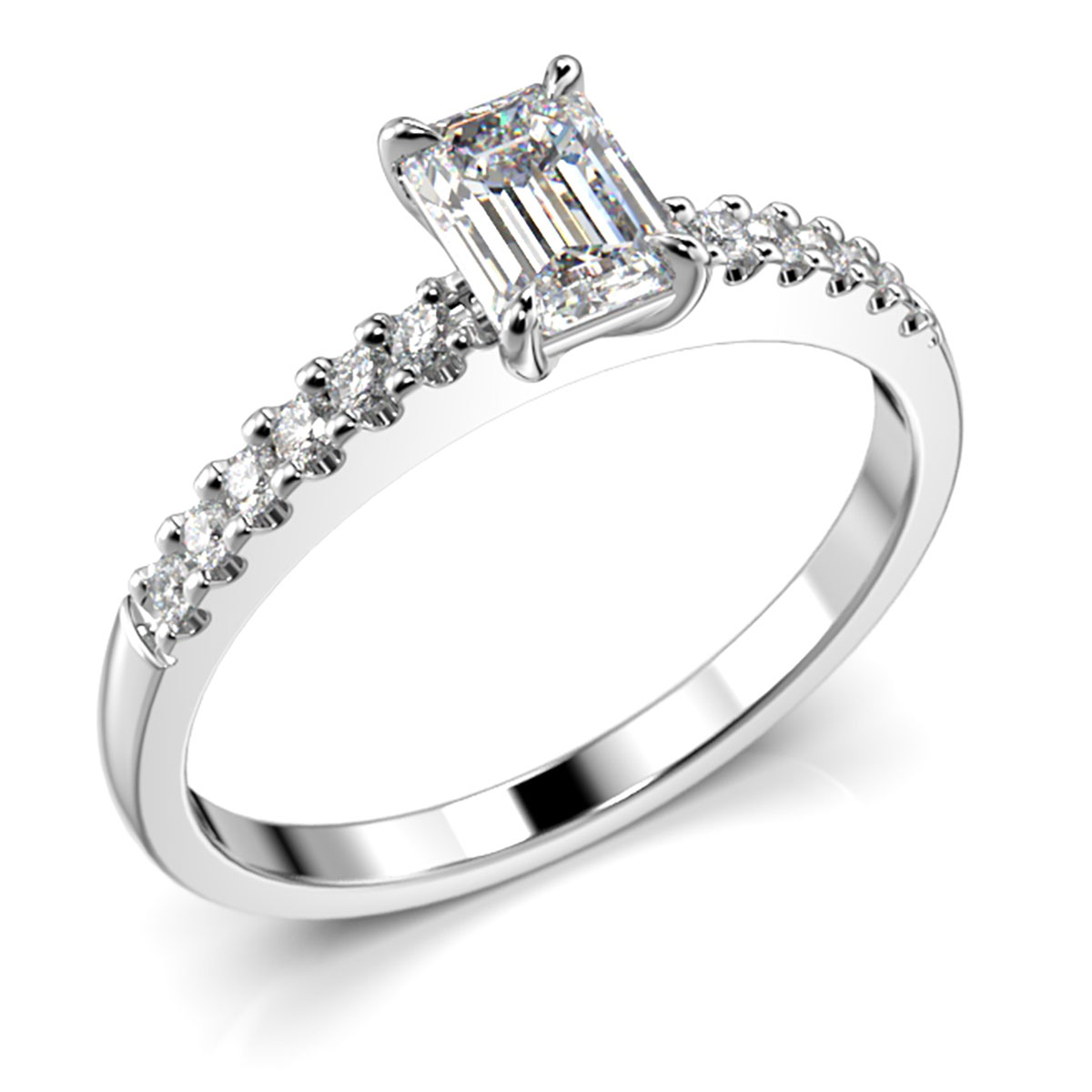 Festive Serena Side diamantring vitguld 0.62ct 704-062-VK