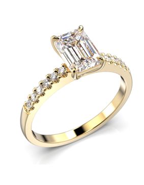 Festive Serena Side diamantring guld 1.12ct 704-112-KK