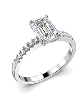 Festive Serena Side diamantring vitguld 1.12ct