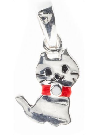 Silver Bar Bob the cat hängsmycke 14 mm 7091