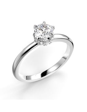Festive Heidi Hidden Halo diamantring vitguld 0.60ct 710-060-VK
