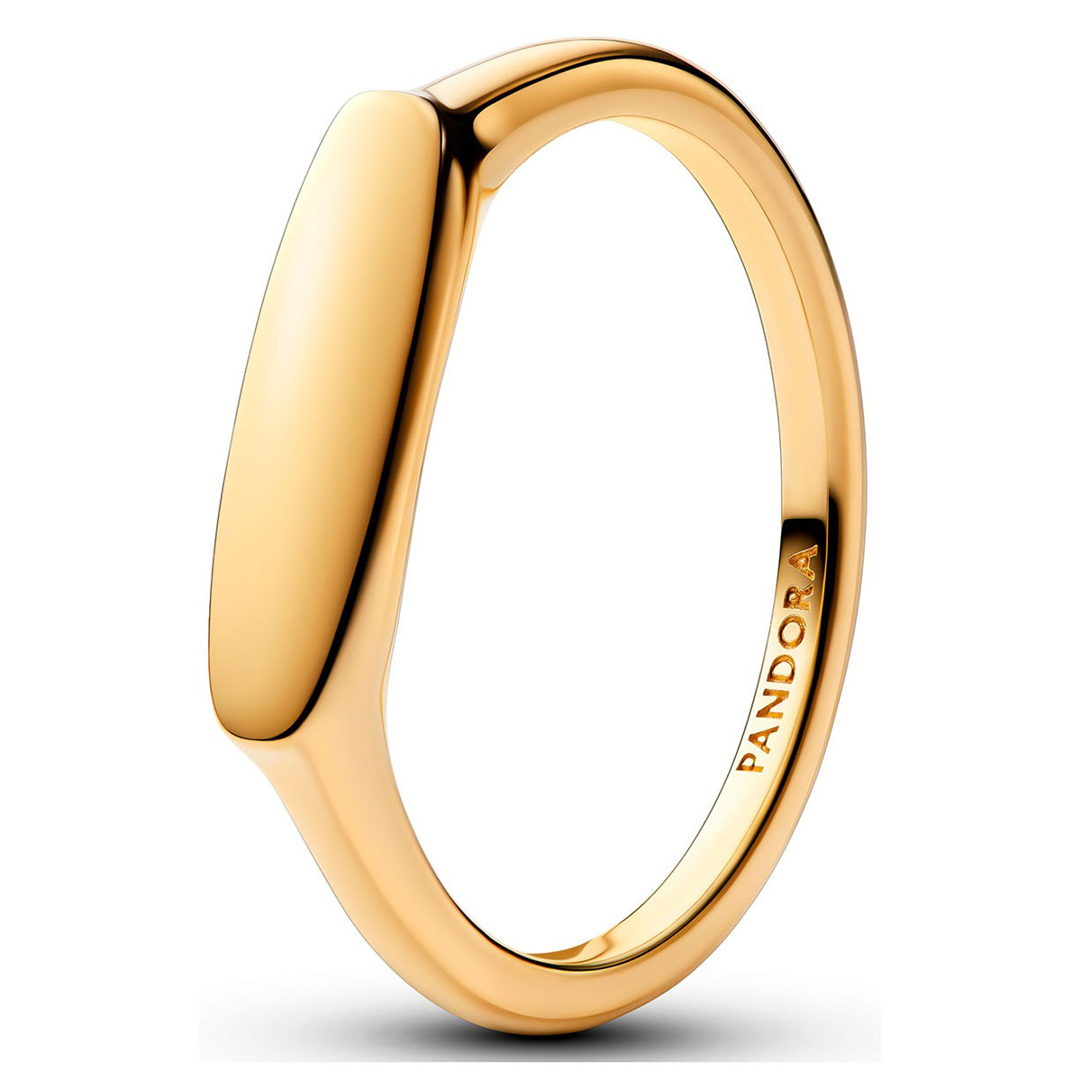 Pandora Moments graverbar ring guldpläterad 163986C00