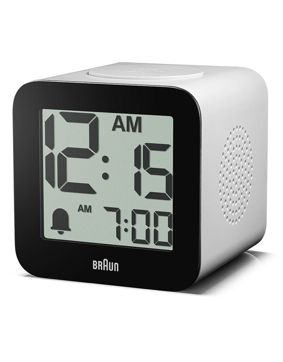 Braun BC25WP digital väckarklocka vit