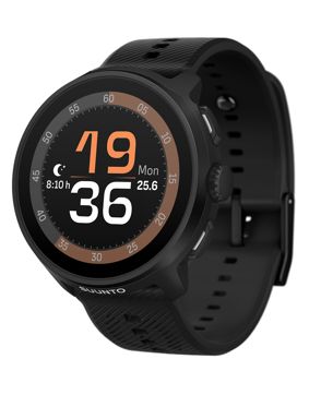 Suunto Run All Black med silikonarmband