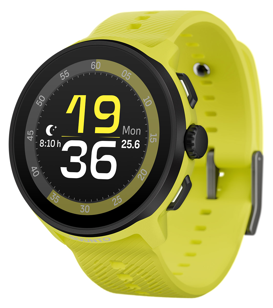 Suunto Run Lime med silikonarmband