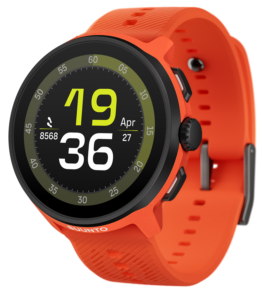 Suunto Run Coral med silikonarmband