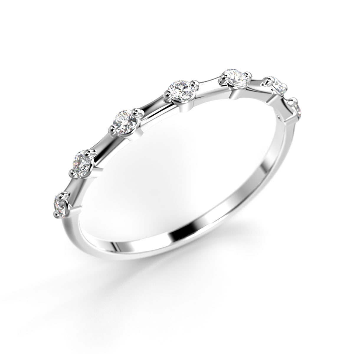 Festive Isla diamantring vitguld 0.14ct 712-014-VK