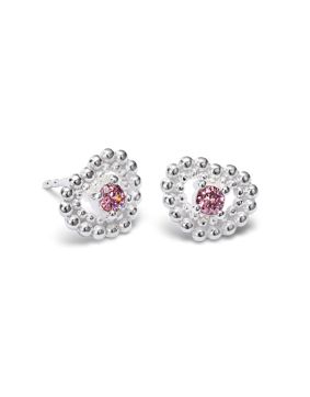 Kalevala Pink Ribbon 2025 Circle of Light silver örhängen pink 2669483JT