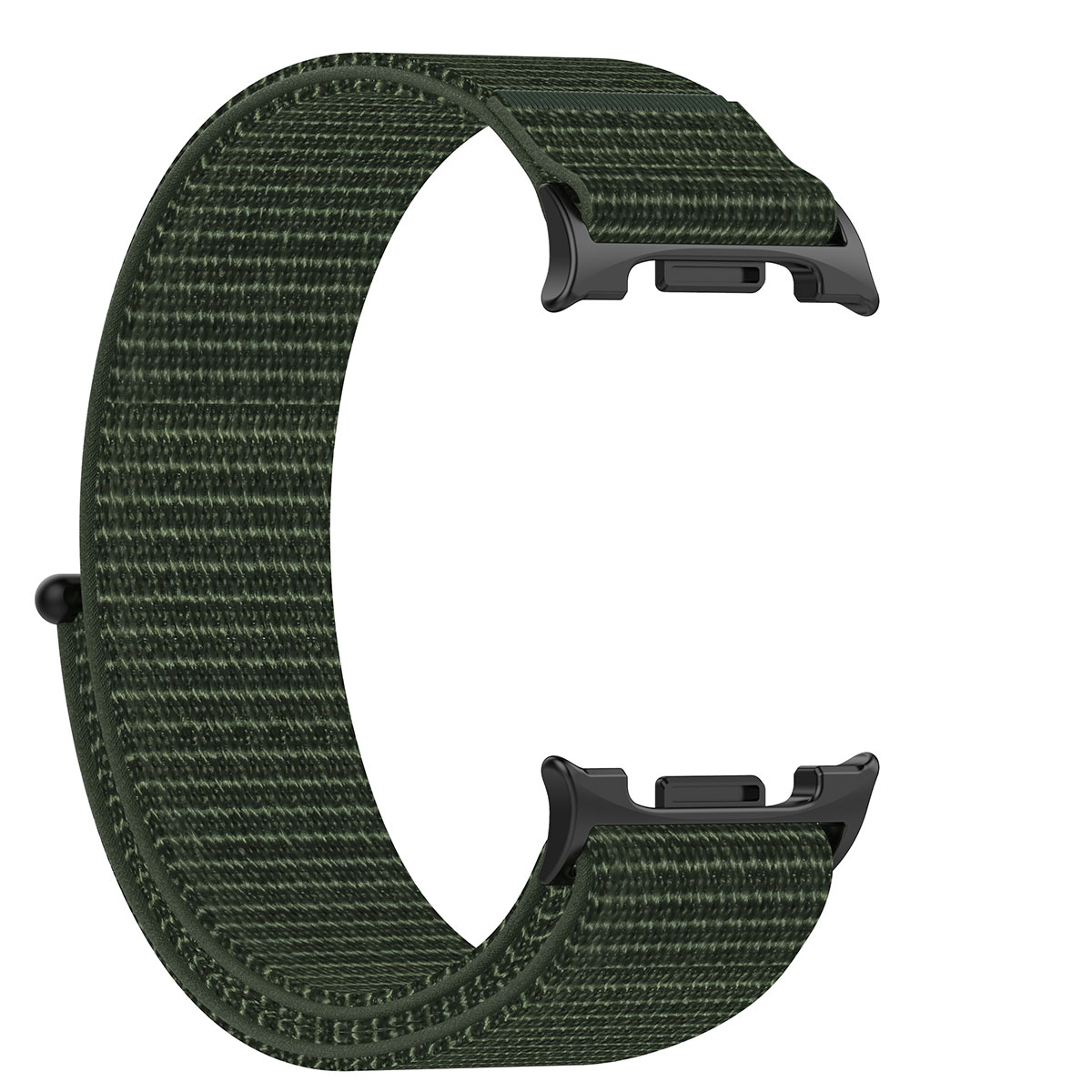 Tiera Samsung Galaxy Watch 8 nylonarmband dark green