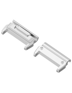 Tiera Garmin Fenix quick release adapter 22 mm silver