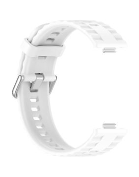 Tiera Huawei Watch Fit 4 silikonarmband vit