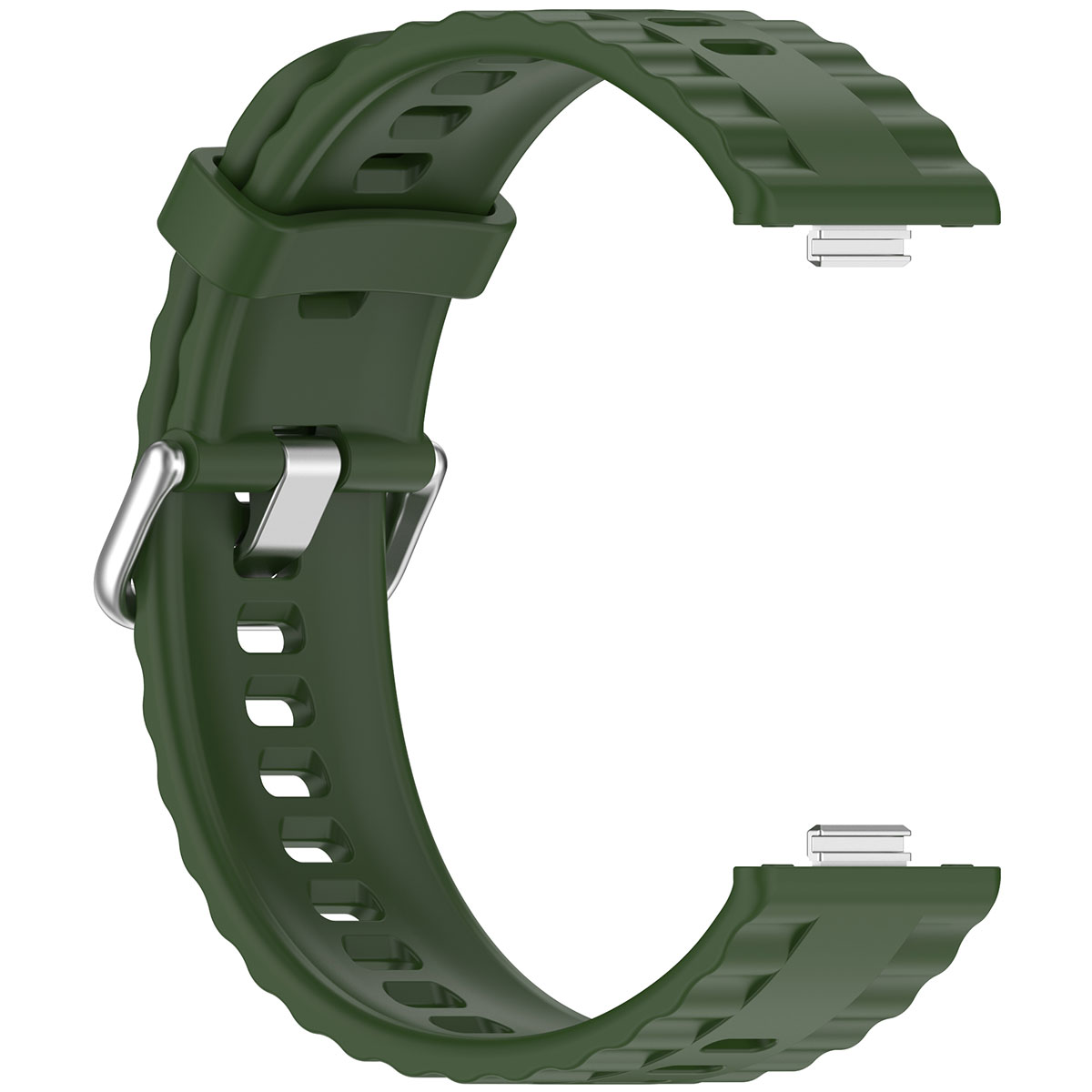 Tiera Huawei Watch Fit 4 silikonarmband grön