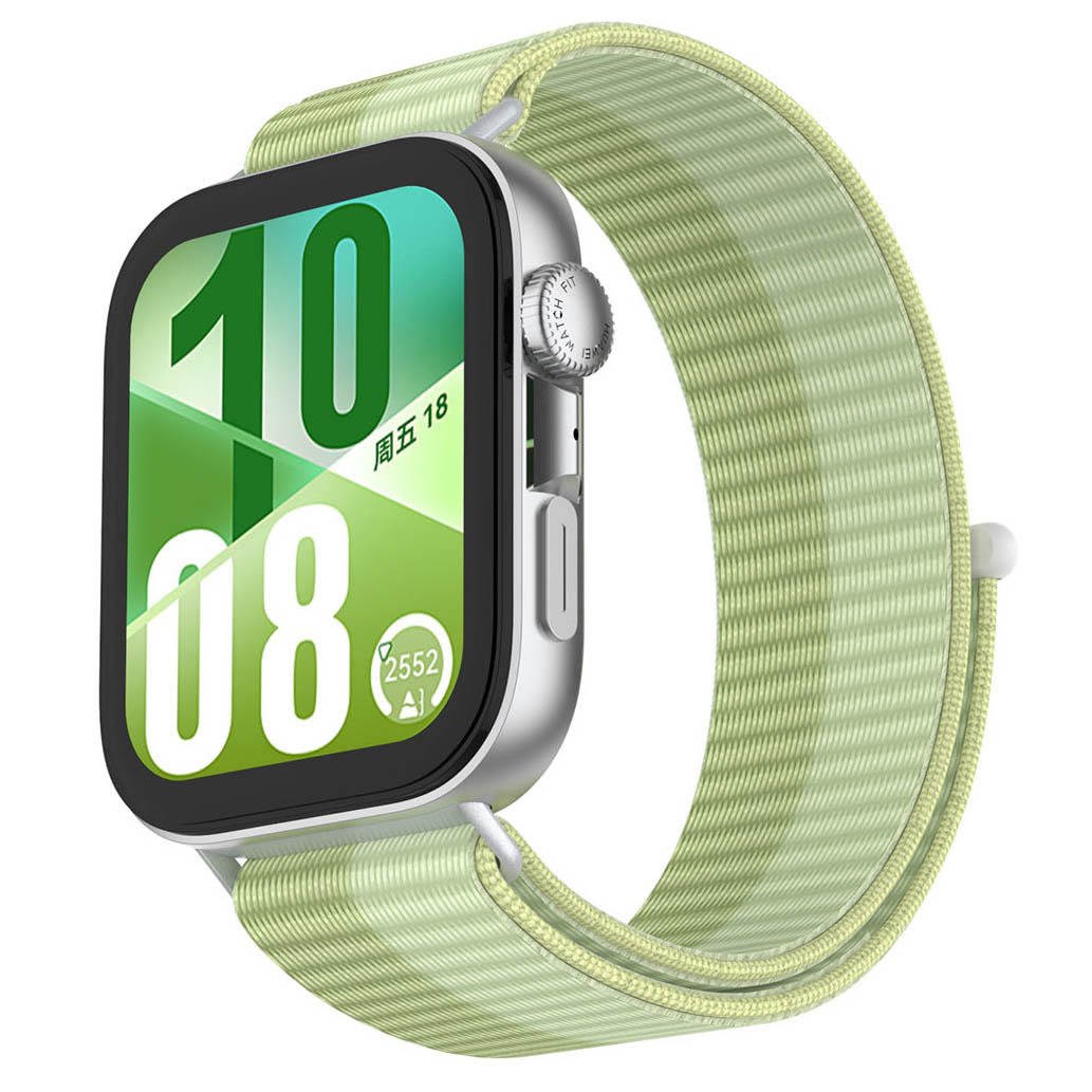 Tiera Huawei Watch Fit 4 nylonarmband grön