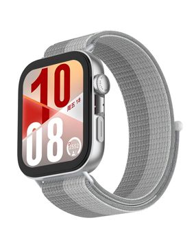 Tiera Huawei Watch Fit 4 nylonarmband grå