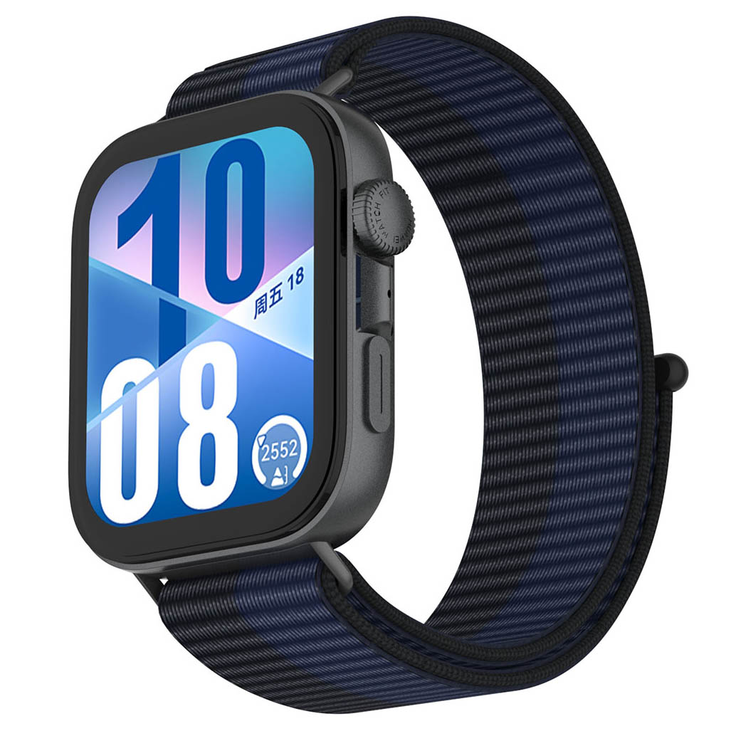 Tiera Huawei Watch Fit 4 nylonarmband blå