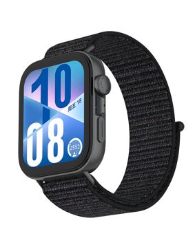 Tiera Huawei Watch Fit 4 nylonarmband svart