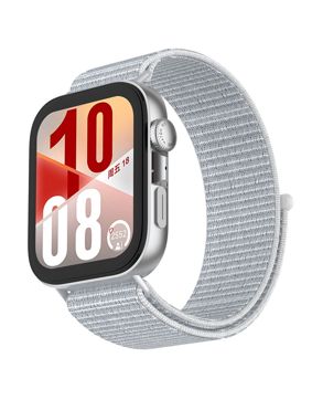 Tiera Huawei Watch Fit 4 nylonarmband vit