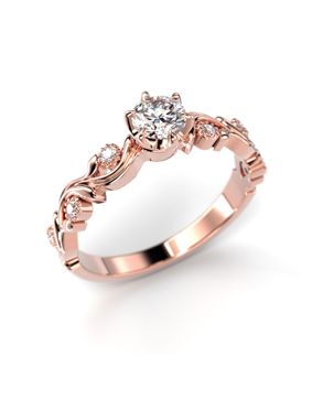 Festive Feeniks Lux Briljant diamantring rött guld 713-036-PK