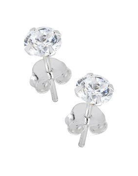 Lykken Casuals silverörhängen klar zirkonia 5 mm